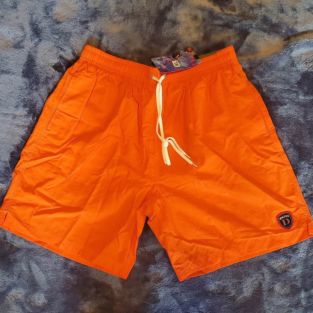 Men's Orange Swim Shorts